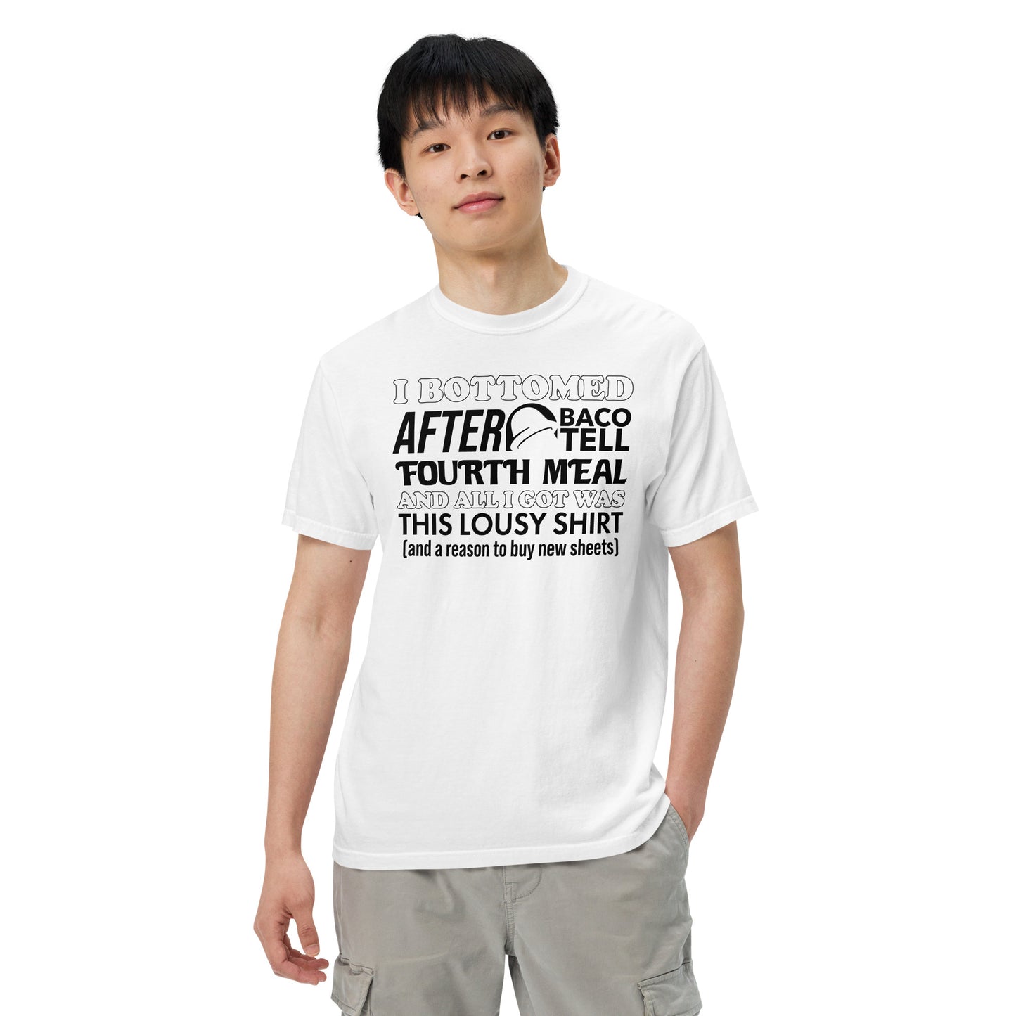 Bottomed After Baco Tell Tee